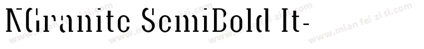 NGranite SemiBold It字体转换